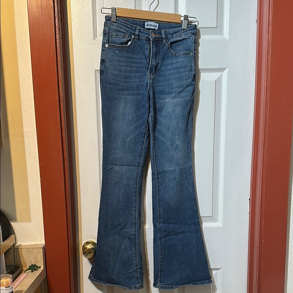 Abound Blue Flare Wide Leg Denim